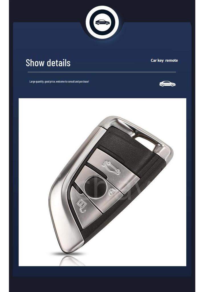 BMW FEM CAS4 Key Shell Replacement - 3/4 Button Smart Card Case