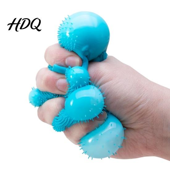 Cat Stress Ball Mini Fuzz Squeeze Toy Relief Fuzzy Fidget Animal Focus Aid Relaxation Anxiety Relieving Office Desk