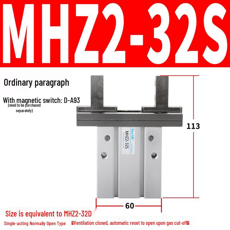 MHZL2 Pneumatic Finger Cylinder Parallel Manipulator Gripper MHZ2/HFZ Series