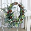 Artificial Wreath Christmas Wreath with Pinecone Berries Decoration for Front Door Garden Yard Christmas Decorations
