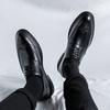 Summer Leather Shoes Men'S Business Dress Fashion Brock British Casual Lace-Up Groom Wedding Shoes 6698-R