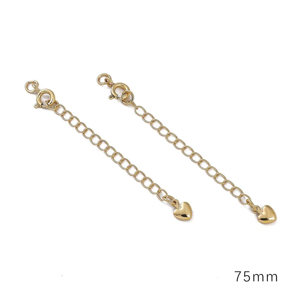 Copper Clad Iron Round Buckle Tail Chain For DIY Jewelry Making Craft Accessories