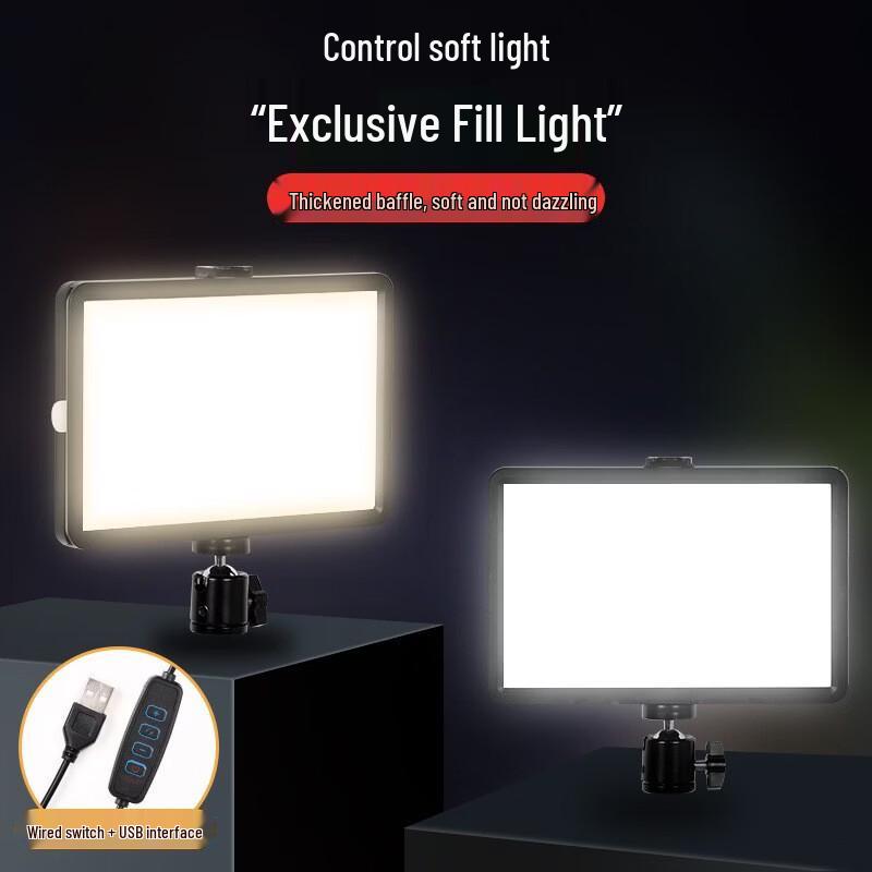 OLOEY Dual 6-inch Square LED Photography Fill Light Kit
