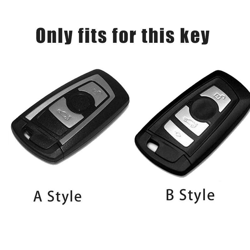 Suede Leather Car Smart Key Case Fob Cover Shell for BMW 1 2 3 4 5 6 7 Series X1 X3 X4 F10 F07 F20 Z10 X5 X6 F36 F25 F26 F30 F34