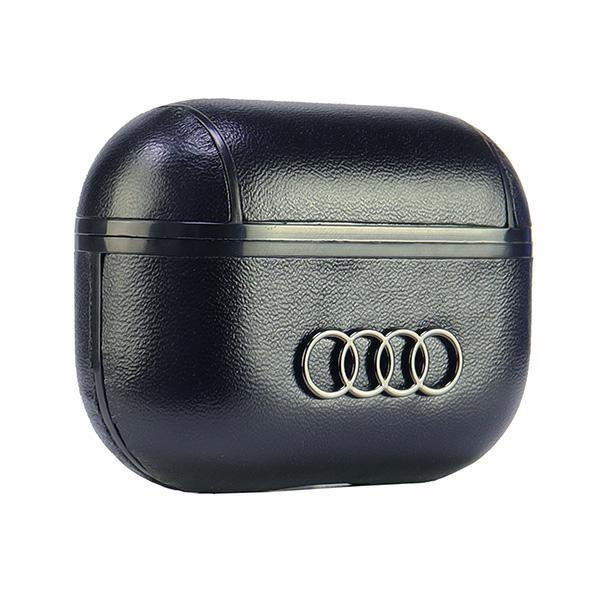 Audi Leder Großes Logo Airpods Pro 2 Hülle Schwarz/Black Au-App2-Gt/D3-Bk