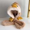 Pinguino Carino Bambino Tuta Sciarpa Cappello 1-4 anni Bambini Caldo Copricapo Berretto Cartone Animato Bambini Peluche Protezione Orecchie Cappello Invernali Berretti