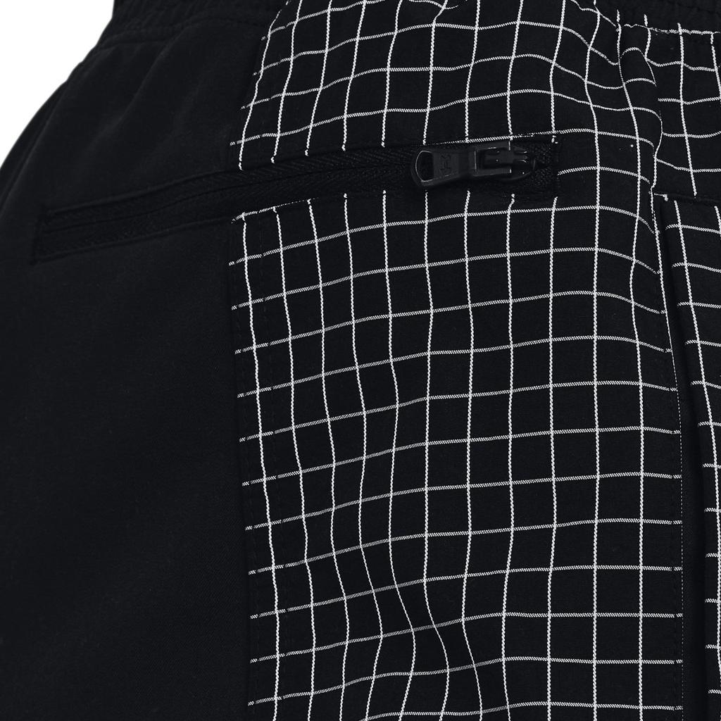 Under Armour Quick-Dry Solid Color Logo Print Elastic Cuff Casual Pants Men Bottoms Black 1370466-001