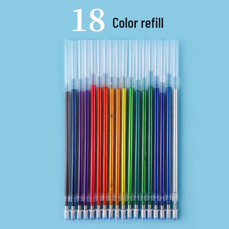 Luminous Color-Changing Glitter Gel Pen for Hand Accounts - Silver, Pearl, Crystal Sand Effect