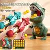 Children playing dinosaurs ducks shooting toy guns parent-child interactive battles boys' air soft bullet guns