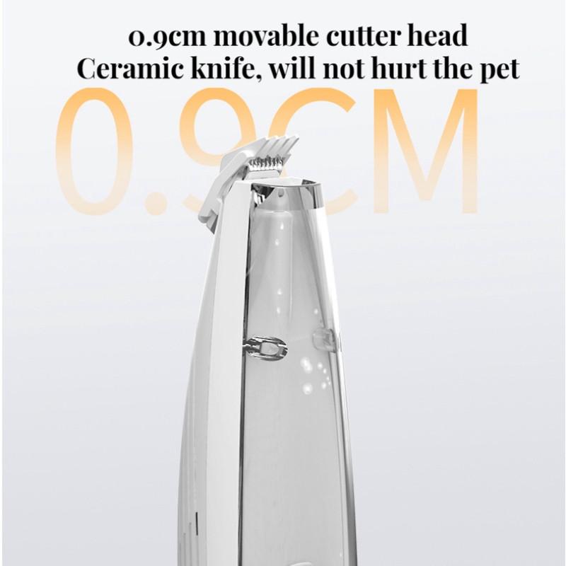Pet Shaving Pet Grooming Trimmer Suctionable Pet Hair For Cats Dogs Foot Hair Pet Grooming Kit USB Rechargeable Pet Hair Clippers
