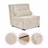 Fold-out Armchair Sleeping Function KIMO Bedding Container Family Furniture Beige