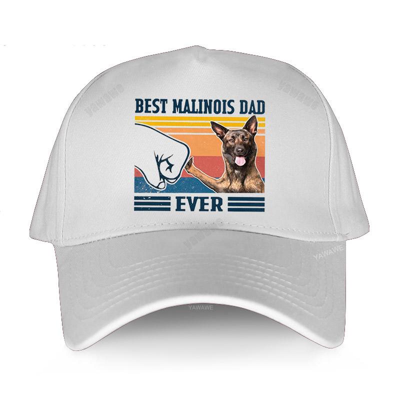 Καλοκαιρινό yawawe ανδρικό καπέλο Καλύτερος Μπαμπάς Μαλινουά Ποτέ Vintage δώρο για την Ημέρα του Πατέρα καπέλα του μπέιζμπολ Αστείο Καπέλο Unisex Βελγικού Ποιμενικού Σκύλου