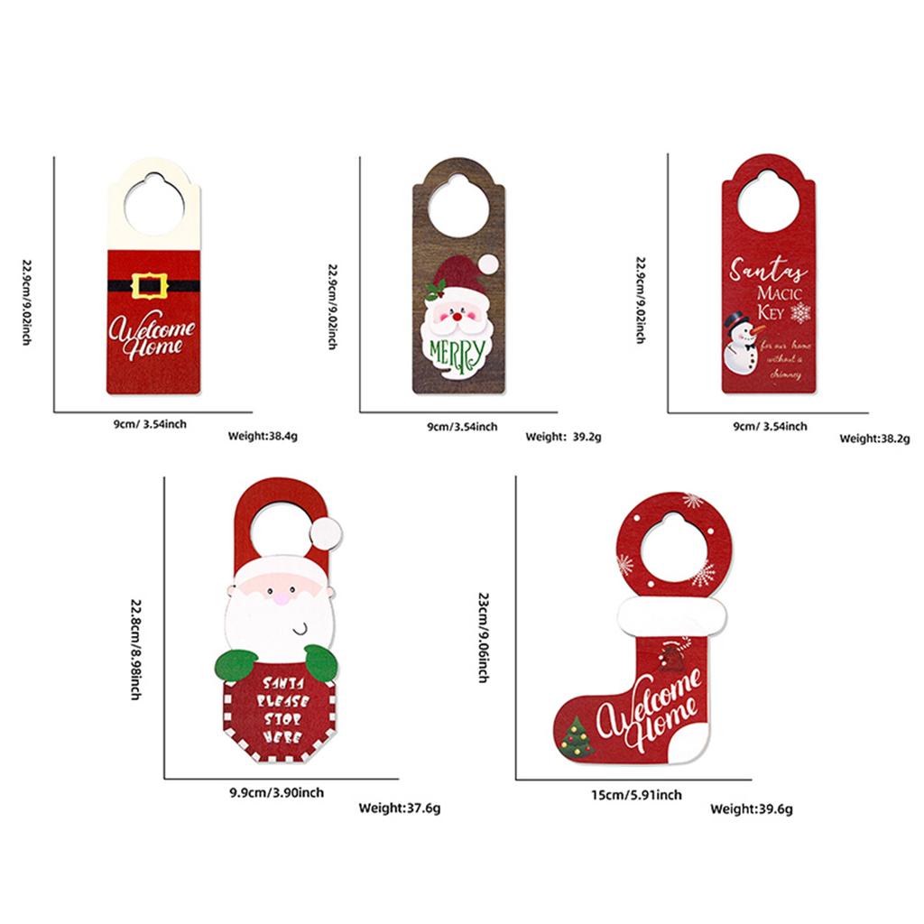 Christmas Door Wall Hanging Decoration Ornament Plaque Merry Christmas Hanging Sign Decoration Christmas Tree Pendant