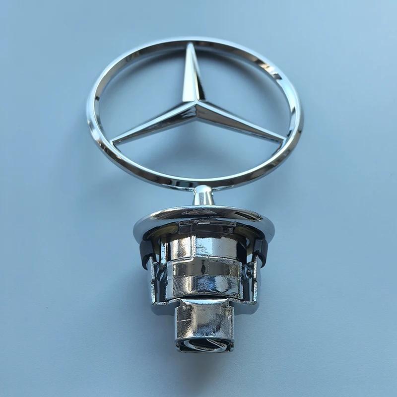 XDFMN1 Hot 2026 New For Benz Hood Stand Logo Star Badge Front Bonnet Car Emblem for Mercedes Benz W163 W204 W212 W210 W220 W24 C200 C20