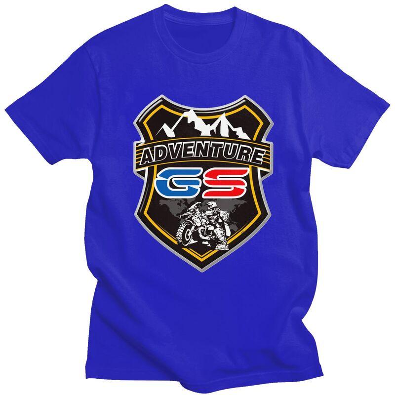 T-shirt Avventura Moto GS Personalizzate per Uomo 100% Cotone Magliette Biker Motorrad T-shirt Moda Abbigliamento