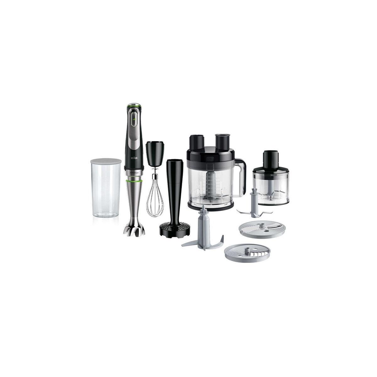 Braun MQ9187XLI Staafmixer 1200W Zwart/Roestvrij Staal zwart