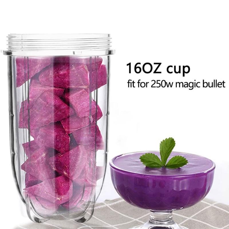 16oz and 12oz Cup Clear Plastic Blender Replacement Cup for 250W MB1001 Series