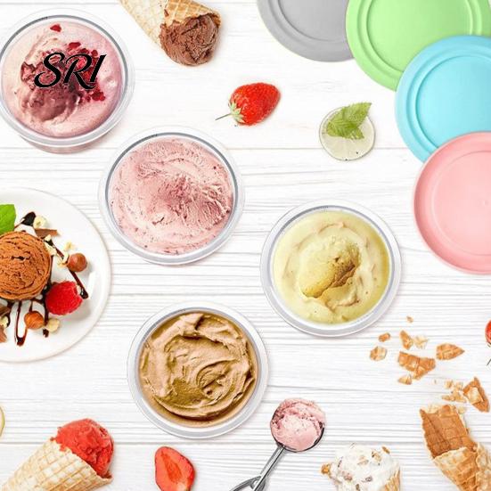 Tazza per Gelato NC300 Ninja Creami Compatibile con Serie NC299AM NC300s NC301 Contenitore Trasparente Ermetico Riutilizzabile Ricambio Lavabile in Lavastoviglie