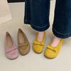 French Mary Jane Single Shoes Women's Gentle Evening Breeze Flat Bottom One Pedal Spring and Summer 2025 New Ballet Beanie Shoes