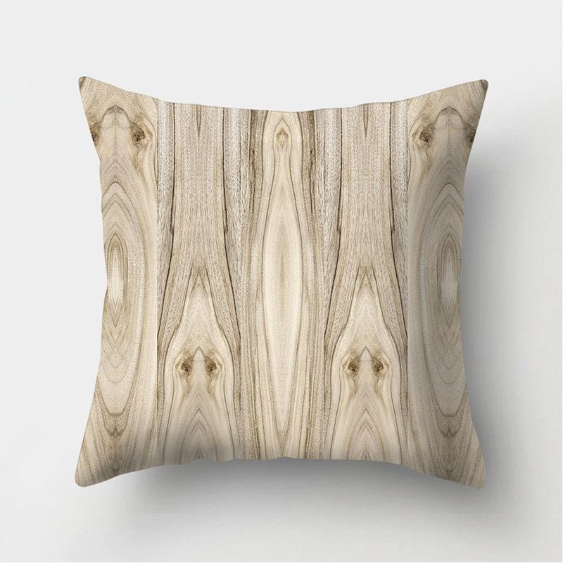 Home Decor Wood Stone Pattern Pillowcase Cushion Cover Sofa Pillowcase Bedroom Living Room funda de almohada