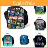 Portable Roblox Lunch Bag For Students And Workers Stylish Oxford Cloth Shoulder Bag