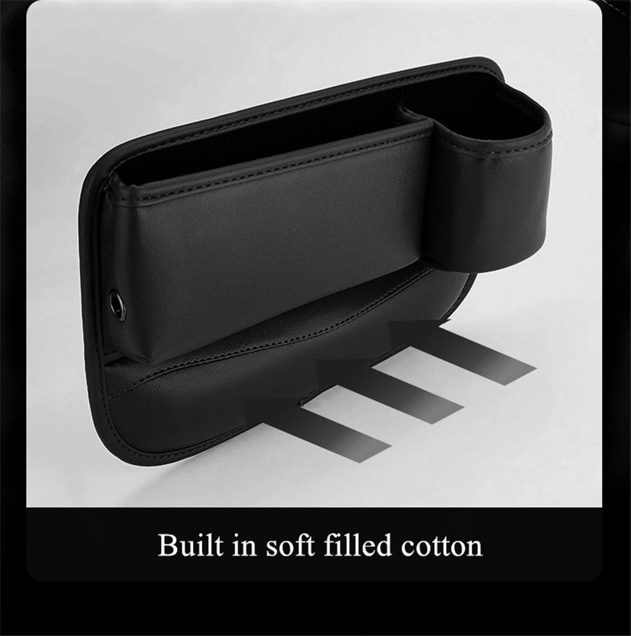 Seat Gap Storage Bag For Car Seat Gap Filler PU Leather Car Crevice Box