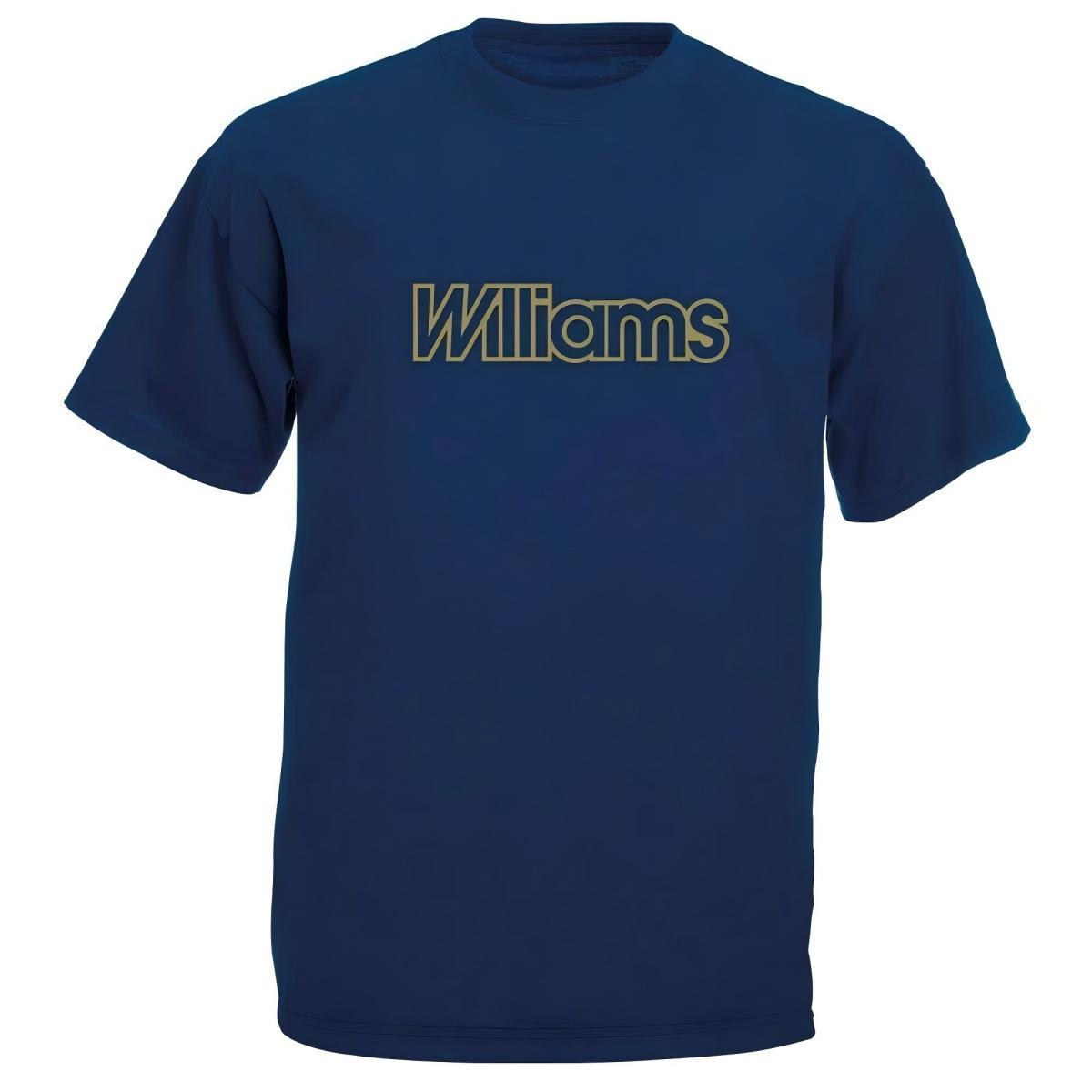 Williams Gold Line Font T-Shirt L темно-синий