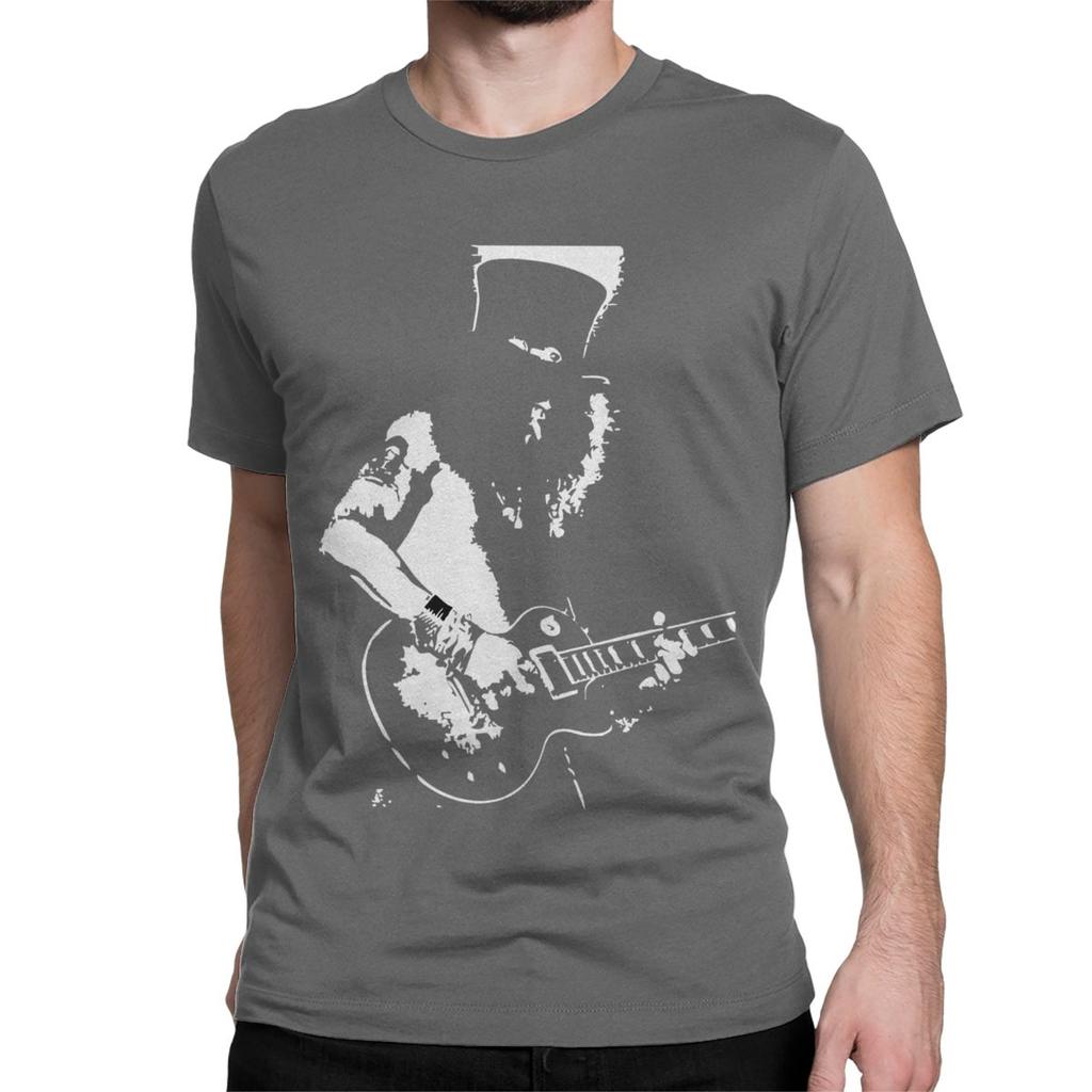Guns N Roses Slash T-Shirts for Men Women Hard Rock Hip Hop Band Humorous Pure Cotton Tee Shirt T Shirt 4XL 5XL 6XL Clothing