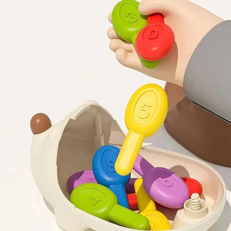 Non-Toxic Montessori Baby Hedgehog Toys Concentration Training Education Toys Fine Motor Sensory Educational Toy For Kids Birthday Gifts