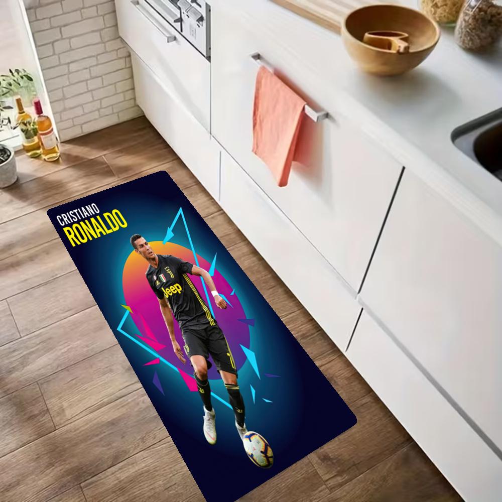 Cristiano Ronaldo Kitchen Floor Mat Long Strip Mat Antislip Machine Washable Suitable For Bathrooms Laundries Home Decoration Carpets