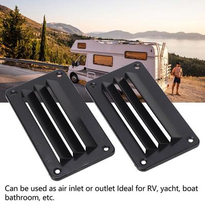 1 Pair RV Air Vent Louver Professional Bathroom Office Ventilation Outlet Grille Louver For Boat Yacht Accessories Exhaust Fan