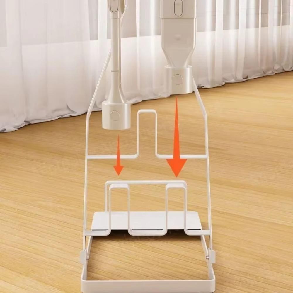 Vacuum Cleaner Storage Rack Floor Mounted Broom and Mop Stand Non Perforated Vacuum Cleaner Bracket Household Goods Place Racks