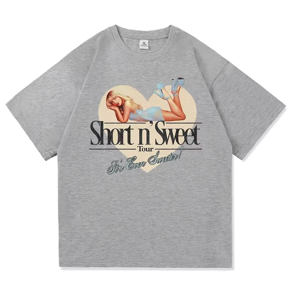 2026 New Sabrina Carpenter Short N Sweet Tour TShirt Fashion Vintage TShirt Womens High Quality Tees Shirts