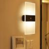 USB Recharge Wall Lamp Touch Motion Sensor Switch Indoor Acrylic Night Lights Bedroom Bedside Wall Sconce Nordic LED Wall Light