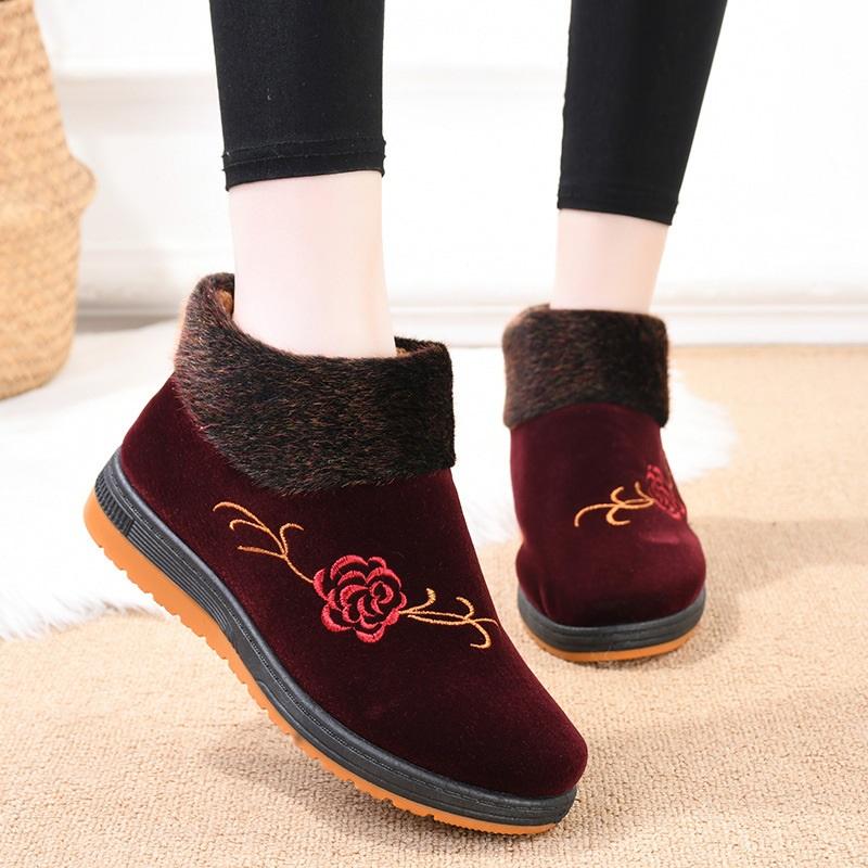 Women's Shoes With Winter Velvet Insulation Cotton Shoes And Cloth Shoes