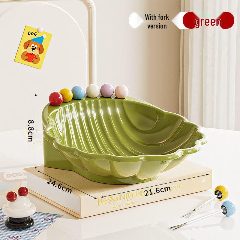 Shell-Shaped Fruit and Salad Bowl Set