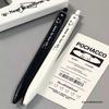 Adorable Push-Button Square Gel Pen - Xiaohongshu Inspired, Stylish Student Practice Pen, 0.5mm Black Ink