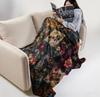 1PC Vintage Floral Wildflowers Blankets Soft Flannel Thin blankets for Home Office Travel Camping Perfect gifts four season use