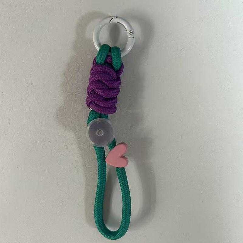 Módní klíčenka kreativní pletená klíčenka na šňůrku pro pouzdro na telefon pro ženy proti ztracení uzlu lano popruh klíčenky od auta diy příslušenství