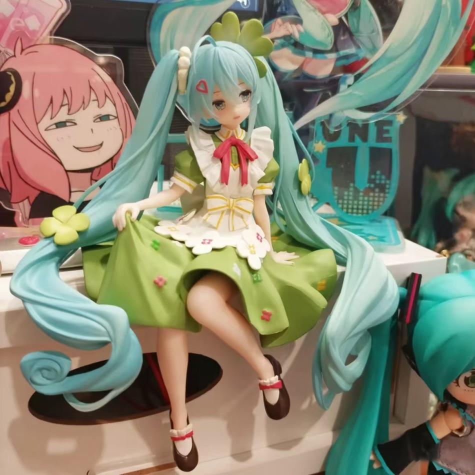 15-20cm Anime Figure Hatsune Miku  Lucky Grass Fairy Action Figure PVC Collection Model Ornament Toys brithday Gifts