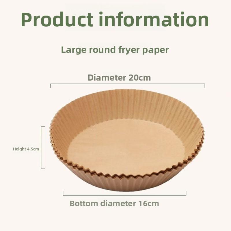 Air Fryer Paper Heat-Resistant Silicone Oil Baking Pads for Non-Stick Cooking