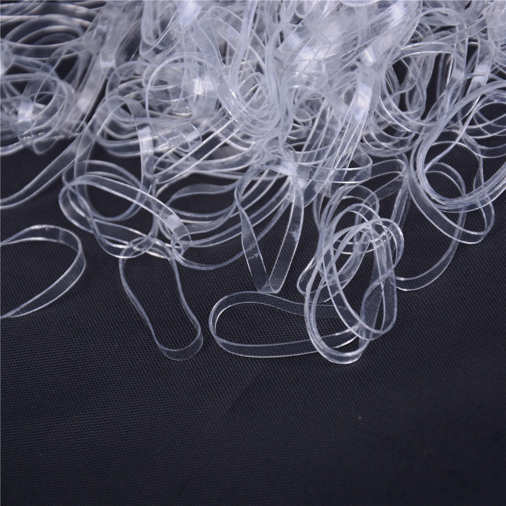 500 Stück Klare Haargummis Elastische Gummibänder Haargummis Seile Ringe