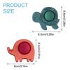 Color Kids 1PCS Baby Silicone Teether Toy 0-12 Months BPA Free Chewing Relief Sensory Toy For Newborn Infant Toddler Safe