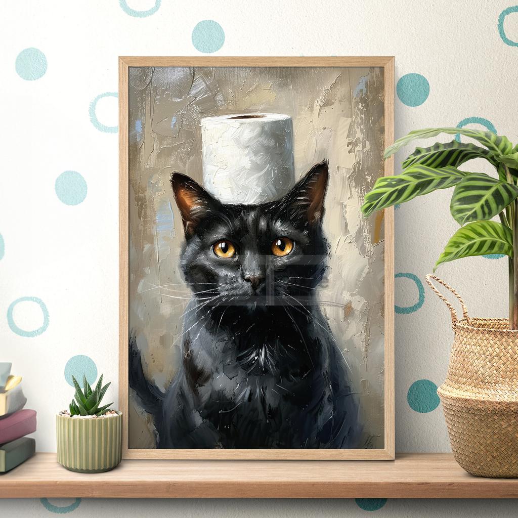 Bathroom Toilet Paper Animal Posters Funny Animals Portrait Prints Canvas Painting Wall Art Pictures Home Bathroom Decoration