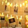 Herzförmige LED-Foto-Clip-Lichterketten für romantische Anlässe und kreative Fotoausstellungen