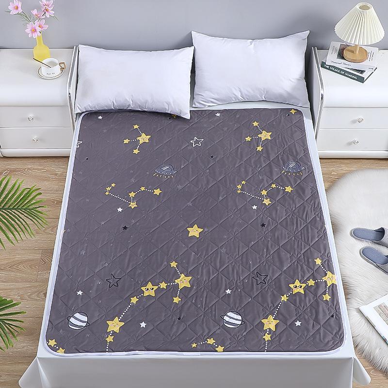 Waterproof Washable Mattress Urine Mat Reusable Waterproof Mattress Protector Cartoon Bed Protector Adult Elder Incontinence Bed Sheet Pad