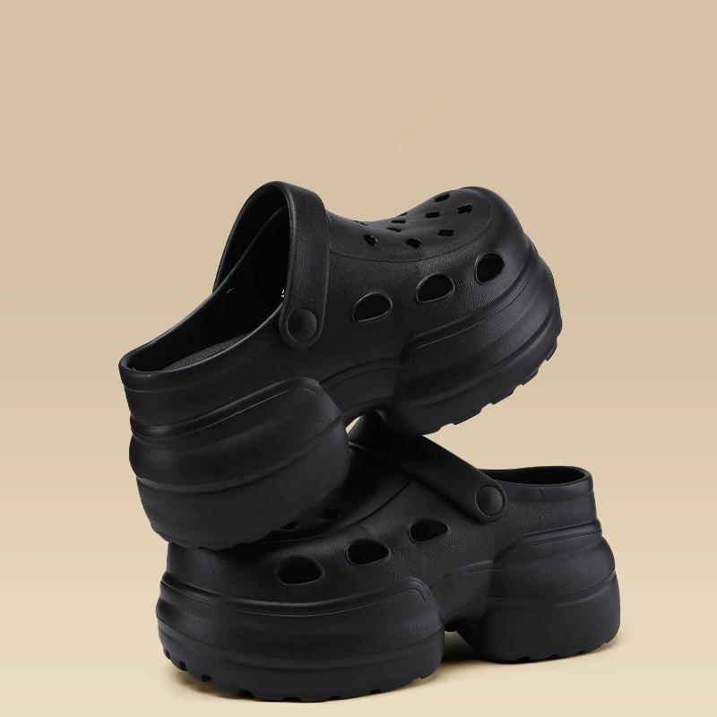 Women Platform Slippers Clogs Soft EVA Summer High Heel Shoes Thick Sole Female Street Wedges Sandals Home Beach Slides