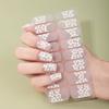 16tips DIY Baking-Free Nail Stickers Spring Flowers Adhesive Nail Strips Patch Slider Full Cover Nail Decoration Decal