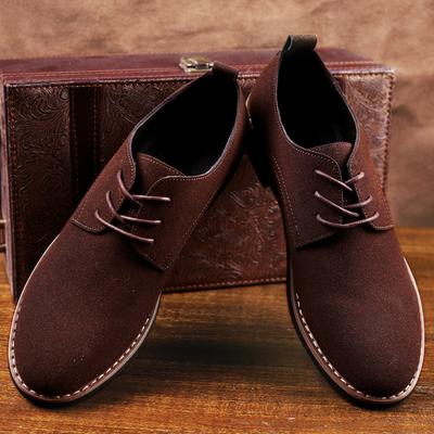 Suede Men Leather Loafers Casual Mens Sneakers Classic Brogue Formal Oxfords Men Flats Plus Sizesk6