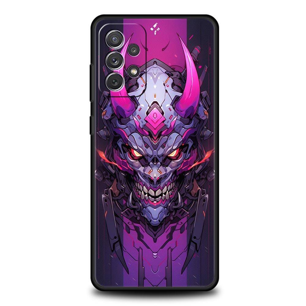 Japan Samurai Oni Mask Phone Case For Samsung Galaxy A17 A07 A55 A35 A25 A15 A05 A33 A31 A23 A21s A13 A41 A73 A53 A51 A71 Cover